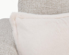 NV Taiga Ivory Faux Fur Multiple Sizes Throw Pillow (Set of 2) - Ornate Home