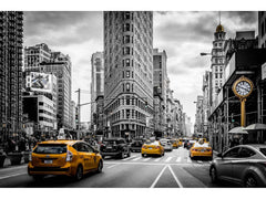 NYC Tempered Glass w / Foil Wall Art - Ornate Home