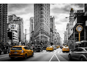 NYC Tempered Glass w / Foil Wall Art - Ornate Home