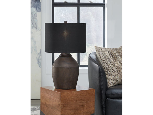 Naareman Metallic Black Table Lamp (Online Special Price) - Ornate Home