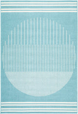 Nabil Aqua Outdoor Area Rug - Clearance - Ornate Home