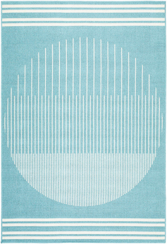 Nabil Aqua Outdoor Area Rug - Clearance - Ornate Home