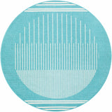 Nabil Aqua Outdoor Area Rug - Clearance - Ornate Home