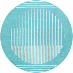 Nabil Aqua Outdoor Area Rug - Clearance - Ornate Home