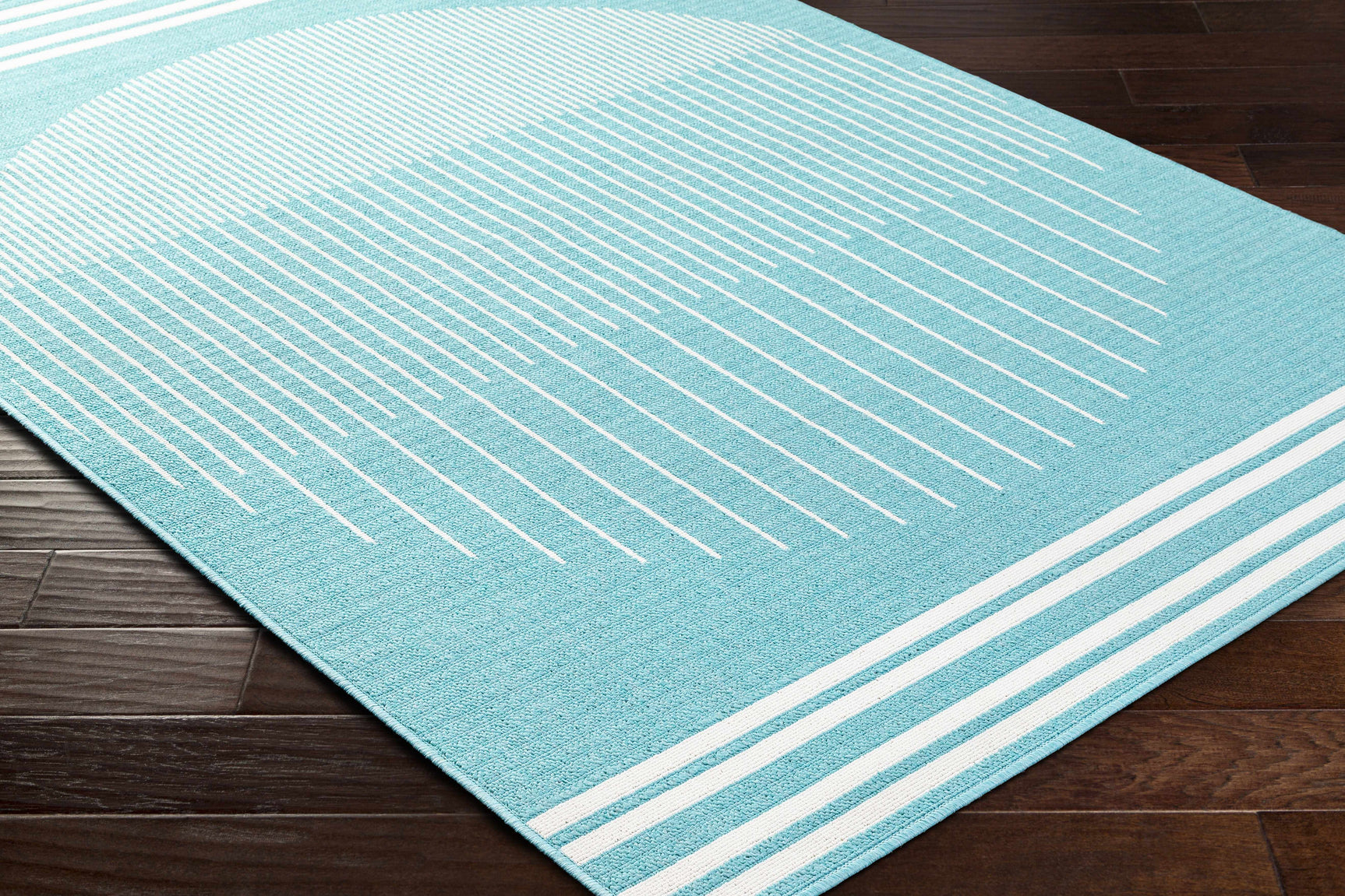 Nabil Aqua Outdoor Area Rug - Clearance - Ornate Home