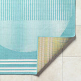 Nabil Aqua Outdoor Area Rug - Clearance - Ornate Home