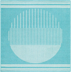 Nabil Aqua Outdoor Area Rug - Clearance - Ornate Home