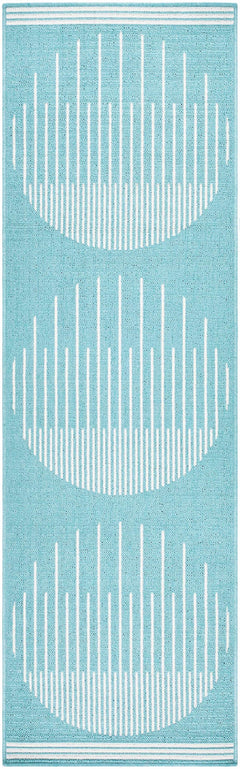 Nabil Aqua Outdoor Area Rug - Clearance - Ornate Home