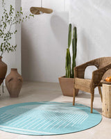 Nabil Aqua Outdoor Area Rug - Clearance - Ornate Home