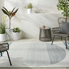 Nabil Slate Blue Outdoor Area Rug - Clearance - Ornate Home