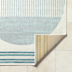 Nabil Slate Blue Outdoor Area Rug - Clearance - Ornate Home