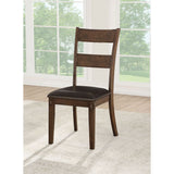 Nabirye PU & Dark Oak Side Chair - Ornate Home