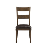 Nabirye PU & Dark Oak Side Chair - Ornate Home