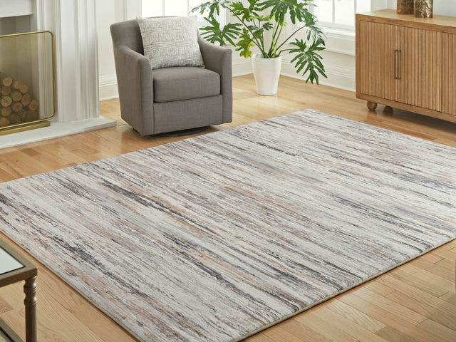 Nace Gray/Brown/White Memory Foam Large Rug - Ornate Home