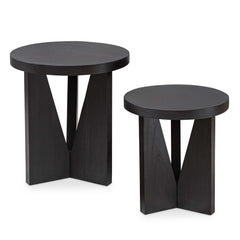 Nadette Dark Espresso Nesting Tables (Set of 2) - Ornate Home