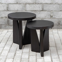 Nadette Dark Espresso Nesting Tables (Set of 2) - Ornate Home