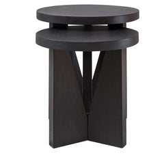 Nadette Dark Espresso Nesting Tables (Set of 2) - Ornate Home
