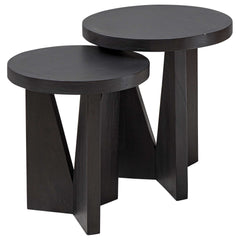 Nadette Dark Espresso Nesting Tables (Set of 2) - Ornate Home