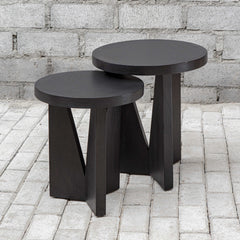 Nadette Dark Espresso Nesting Tables (Set of 2) - Ornate Home