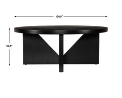Nadette Espresso Coffee Table - Ornate Home