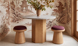 Nadia Berry Swivel Accent Stool - Ornate Home