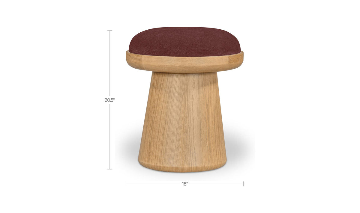 Nadia Berry Swivel Accent Stool - Ornate Home