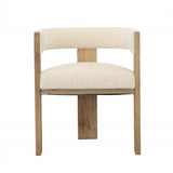 Nadia Cream/Natural Dining Chair - Ornate Home