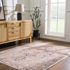 Nadia Dust Pink Area Rug - Clearance - Ornate Home