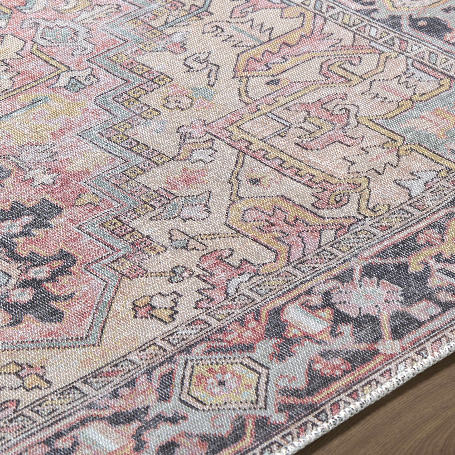 Nadia Dust Pink Area Rug - Clearance - Ornate Home