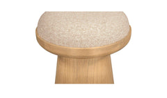 Nadia Textured Oat Swivel Accent Stool - Ornate Home