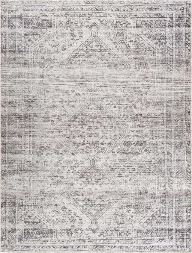 Nadie Blue Gray Medallion Area Rug - Clearance - Ornate Home