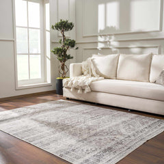 Nadie Blue Gray Medallion Area Rug - Clearance - Ornate Home
