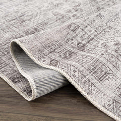 Nadie Blue Gray Medallion Area Rug - Clearance - Ornate Home