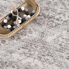Nadie Blue Gray Medallion Area Rug - Clearance - Ornate Home