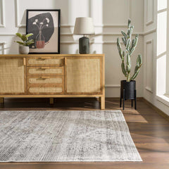 Nadie Blue Gray Medallion Area Rug - Clearance - Ornate Home