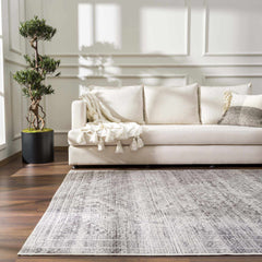 Nadie Blue Gray Medallion Area Rug - Clearance - Ornate Home