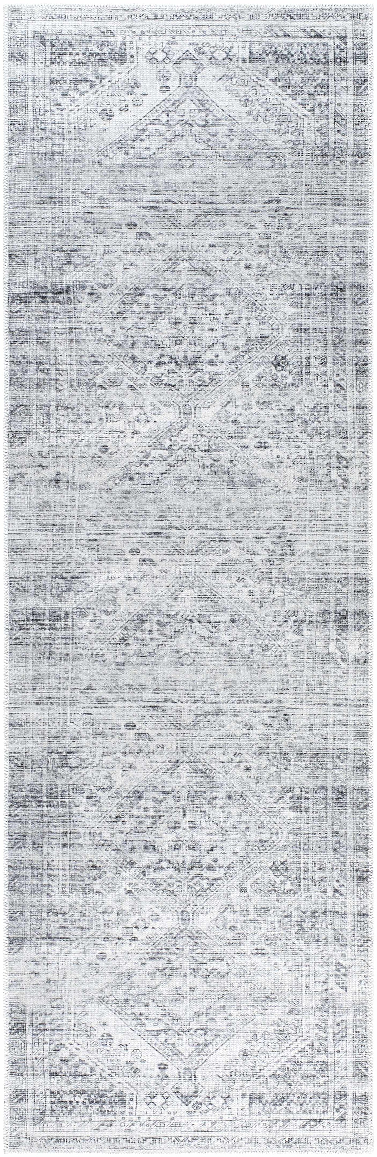 Nadie Blue Gray Medallion Area Rug - Clearance - Ornate Home