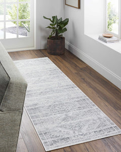 Nadie Blue Gray Medallion Area Rug - Clearance - Ornate Home