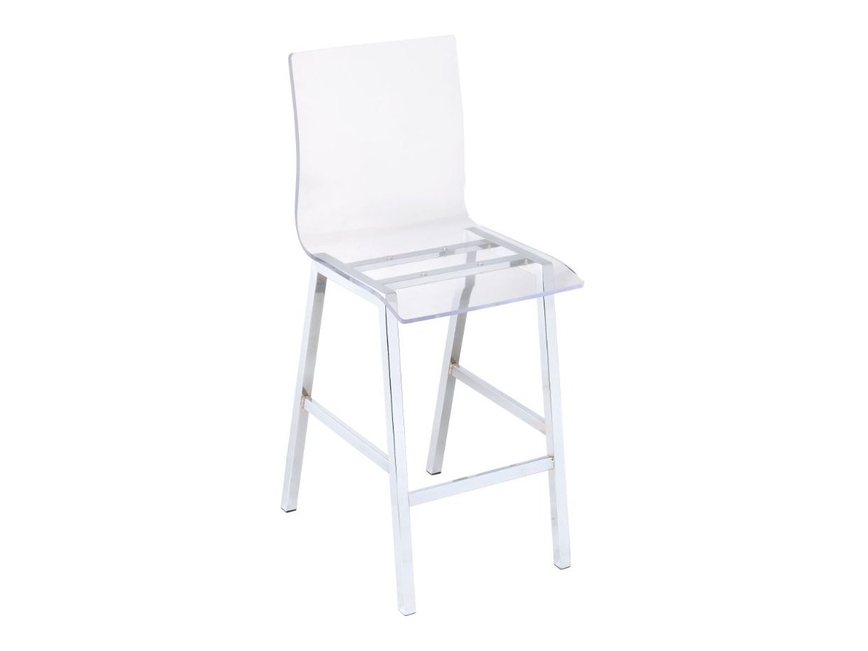 Nadie Counter Height Chair in Chrome (Set of 2) - Ornate Home