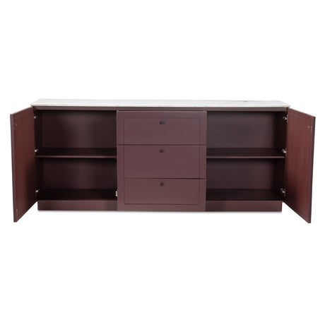 Nadine Deep Burgundy Sideboard - Ornate Home