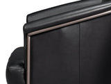 Nagel Black Distilled Leather Chair - Ornate Home