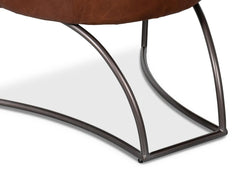 Nagel Brown Distilled Leather Chair - Ornate Home