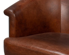 Nagel Brown Distilled Leather Chair - Ornate Home
