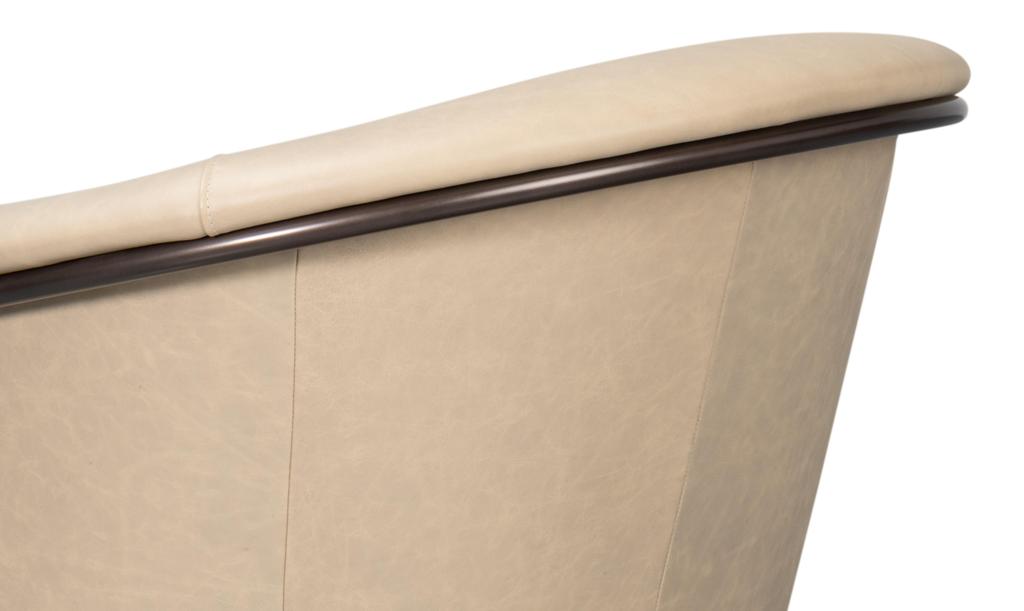 Nagel White Distilled Leather Chair - Ornate Home