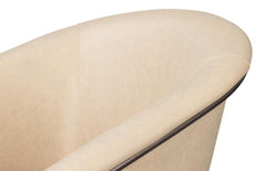 Nagel White Distilled Leather Chair - Ornate Home