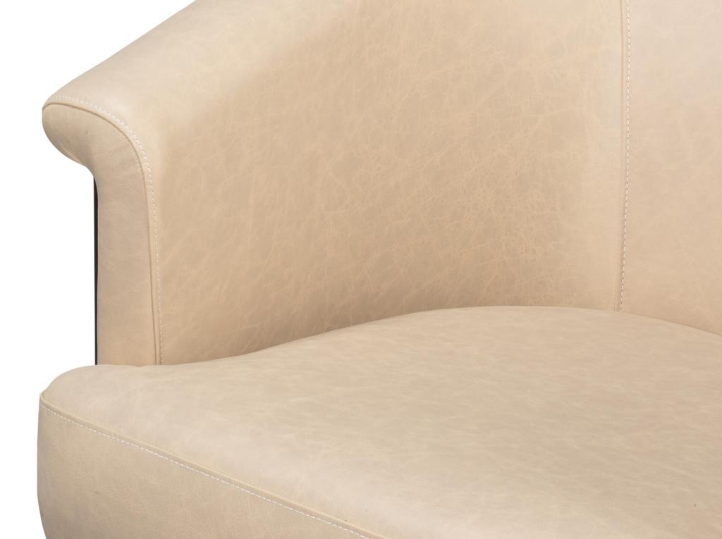 Nagel White Distilled Leather Chair - Ornate Home