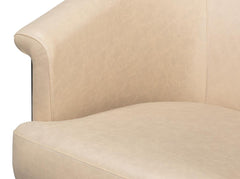 Nagel White Distilled Leather Chair - Ornate Home