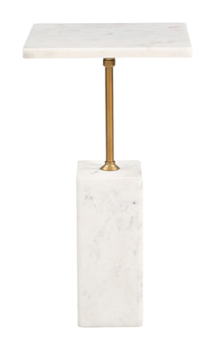 Naht White Side Table - Ornate Home