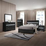 Naima Black Full Bed - Ornate Home