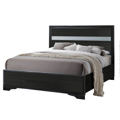 Naima Black Full Bed - Ornate Home